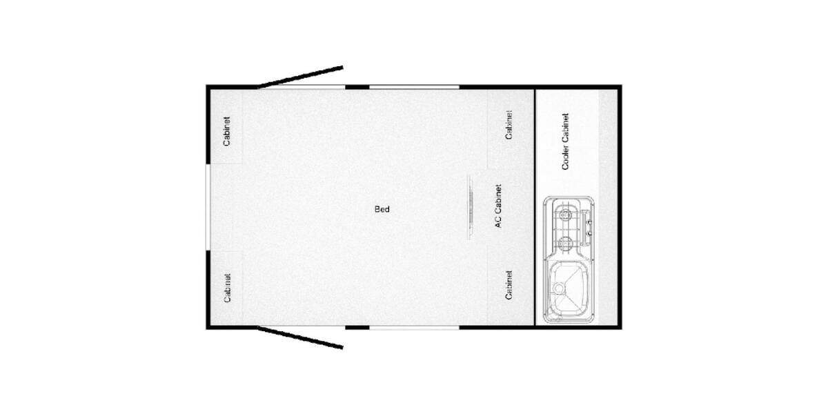2018 nuCamp TAG TAG Travel Trailer at Hartleys Auto and RV Center STOCK# 13RT2029 Floor plan Layout Photo