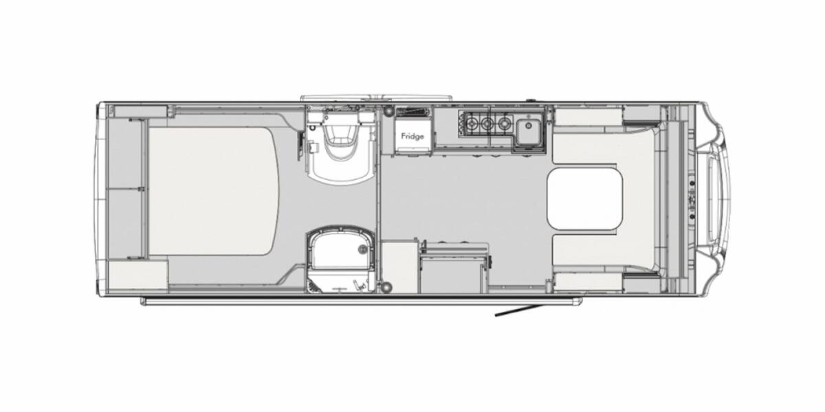 2020 nuCamp RV AVIA Travel Trailer at Hartleys Auto and RV Center STOCK# TCF000650 Floor plan Layout Photo