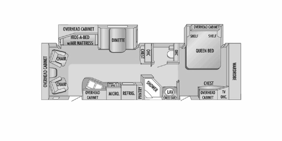 2009 Jayco Eagle 320RLDS Travel Trailer at Hartleys Auto and RV Center STOCK# WF1CB317 Floor plan Layout Photo
