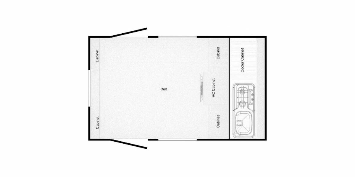 2019 nuCamp TAG TAG XL BOONDOCK EDGE Travel Trailer at Hartleys Auto and RV Center STOCK# WF001702 Floor plan Layout Photo