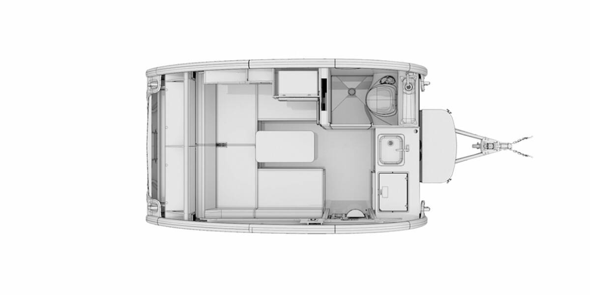 2020 nuCamp TAB 320S BOONDOCK EDGE Travel Trailer at Hartleys Auto and RV Center STOCK# TCF000105 Floor plan Layout Photo