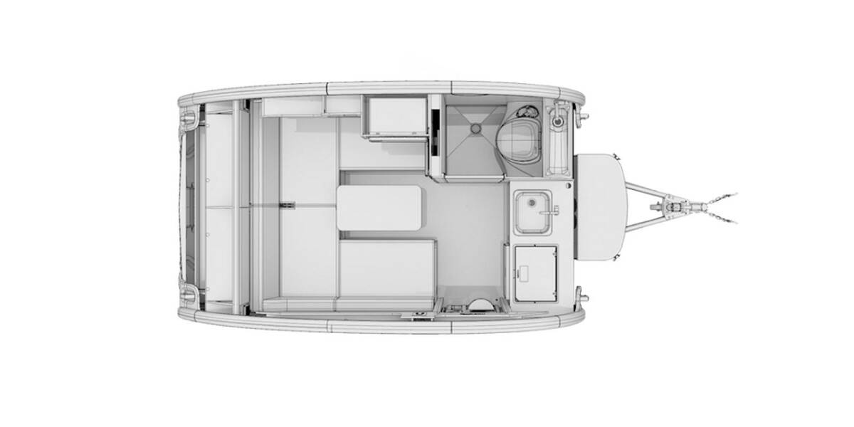 2020 nuCamp TAB 320S Travel Trailer at Hartleys Auto and RV Center STOCK# TFC000106 Floor plan Layout Photo