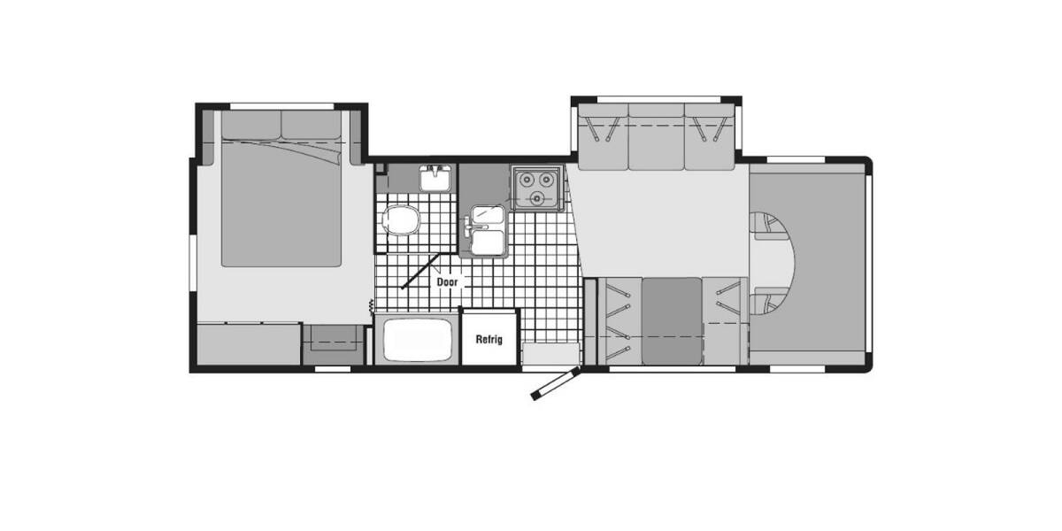 2005 Itasca Spirit Ford 29B Class C at Hartleys Auto and RV Center STOCK# CCB23231 Floor plan Layout Photo