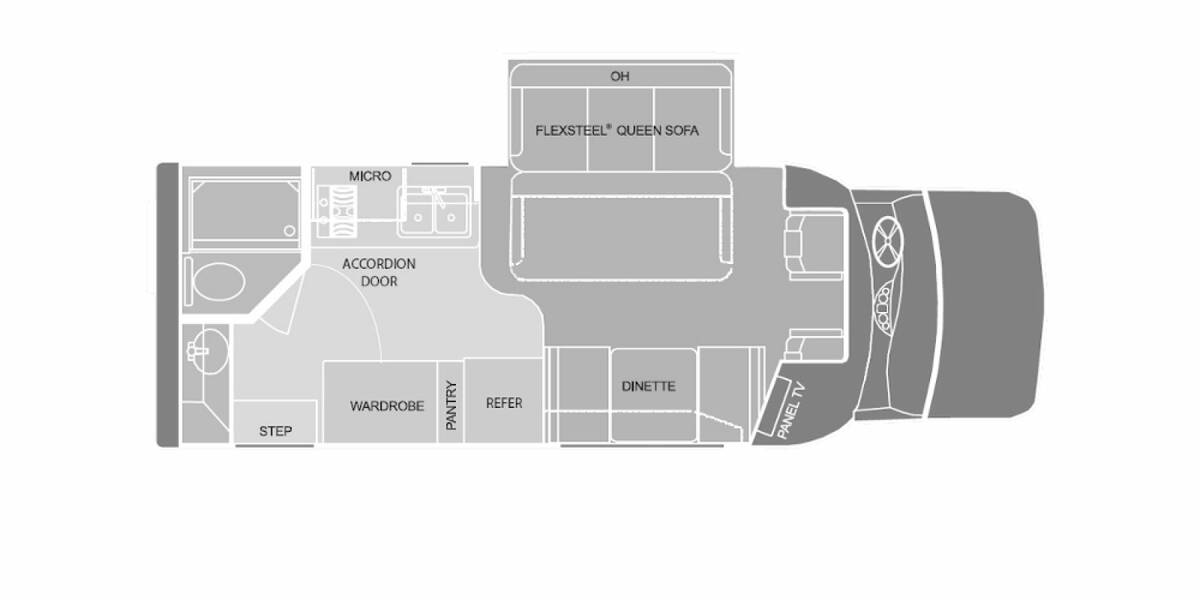 2008 Dynamax Isata Ford E-450 250 Class C at Hartleys Auto and RV Center STOCK# CCA35554 Floor plan Layout Photo