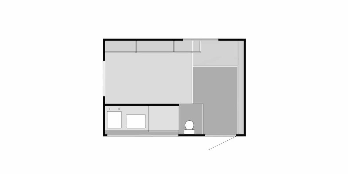 2021 Sunset Park SunRay 139 Travel Trailer at Hartleys Auto and RV Center STOCK# NP003950 Floor plan Layout Photo