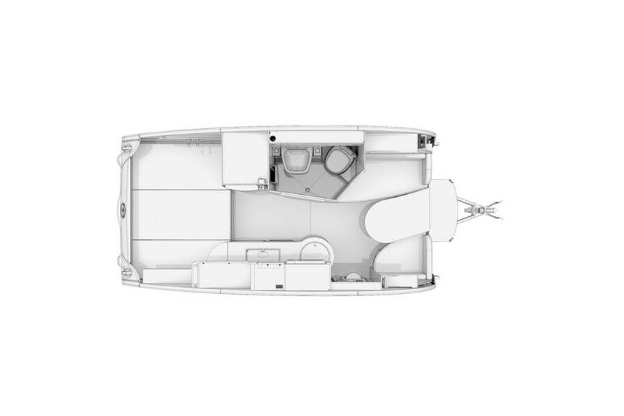 2022 nuCamp TAB 400 Travel Trailer at Hartleys Auto and RV Center STOCK# TCF00059 Floor plan Layout Photo