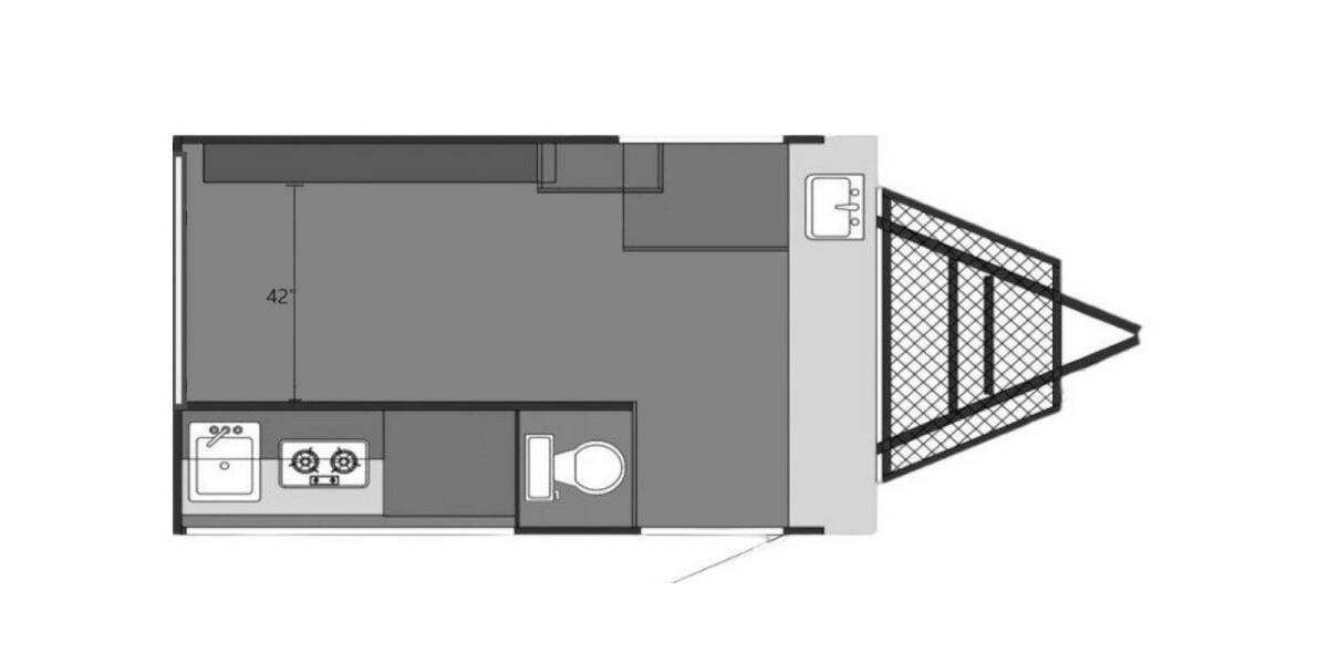 2022 Sunset Park SunRay 139 Travel Trailer at Hartleys Auto and RV Center STOCK# NP004860 Floor plan Layout Photo