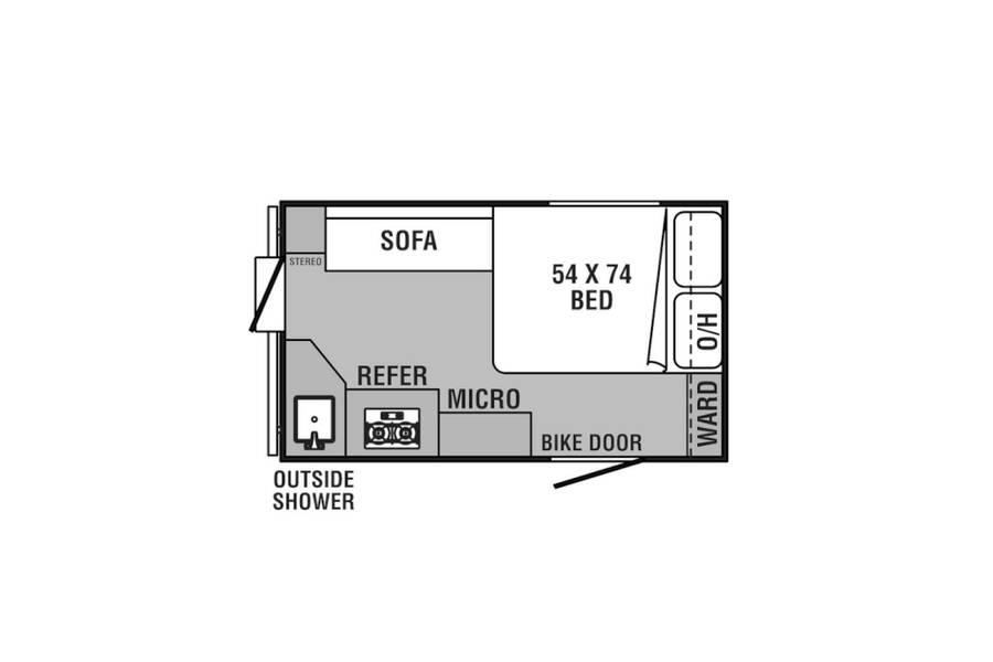 2022 Coachmen Clipper Express 12.0TD MAX Folding at Hartleys Auto and RV Center STOCK# TCF01945713 Floor plan Layout Photo