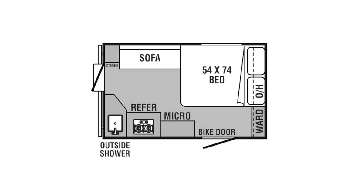 2022 Coachmen Clipper Express 12.0TD MAX Folding at Hartleys Auto and RV Center STOCK# TCF019458 Floor plan Layout Photo