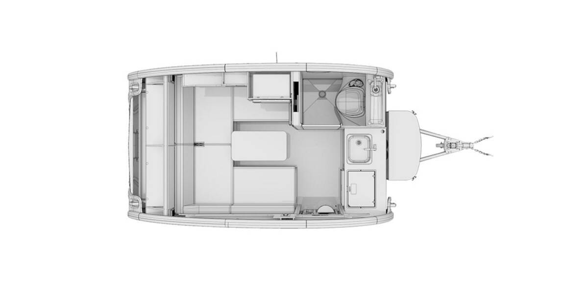 2022 nuCamp TAB 320S BOONDOCK Travel Trailer at Hartleys Auto and RV Center STOCK# TCF000908 Floor plan Layout Photo