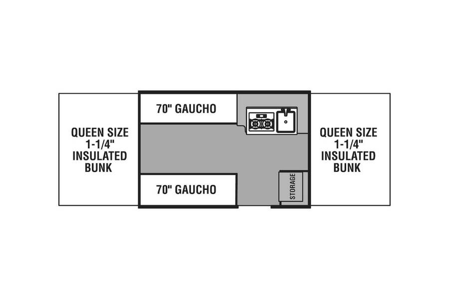 2022 Coachmen Clipper LS 107LS  at Hartleys Auto and RV Center STOCK# TCF019879 Floor plan Layout Photo