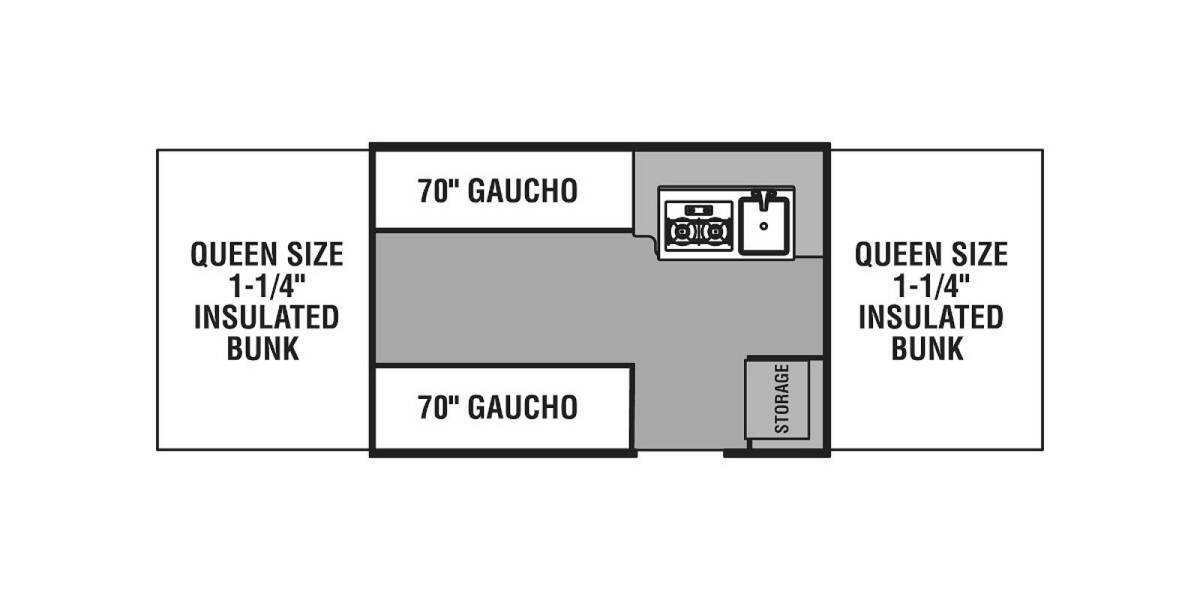 2022 Coachmen Clipper LS 107LS Folding at Hartleys Auto and RV Center STOCK# TCF019876 Floor plan Layout Photo