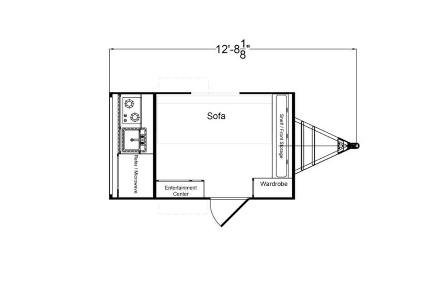 2022 Riverside RV Retro 511  at Hartleys Auto and RV Center STOCK# NL004777 Floor plan Layout Photo