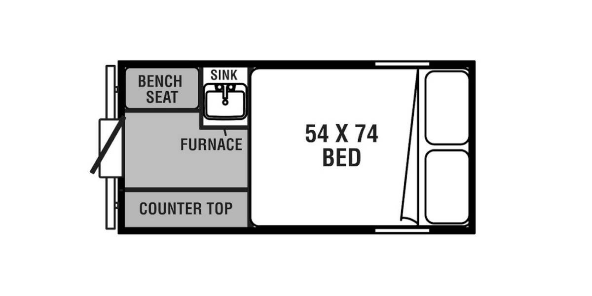 2022 Coachmen Clipper Express 9.0TD V PACKAGE Folding at Hartleys Auto and RV Center STOCK# TCF020325 Floor plan Layout Photo