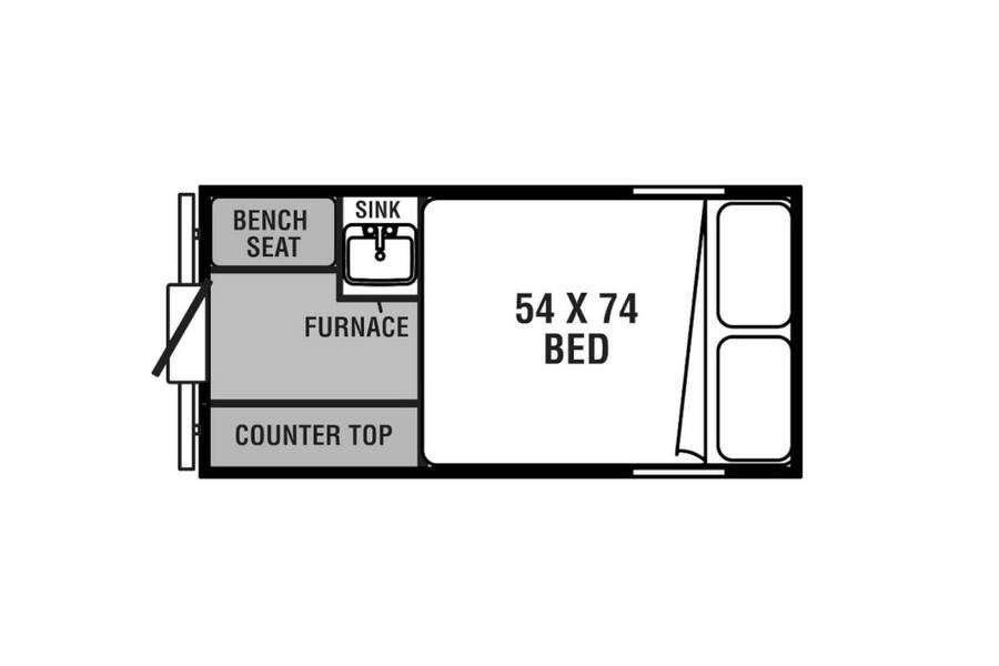 2022 Coachmen Clipper Express 9.0TD V PACKAGE Folding at Hartleys Auto and RV Center STOCK# TCF020327 Floor plan Layout Photo