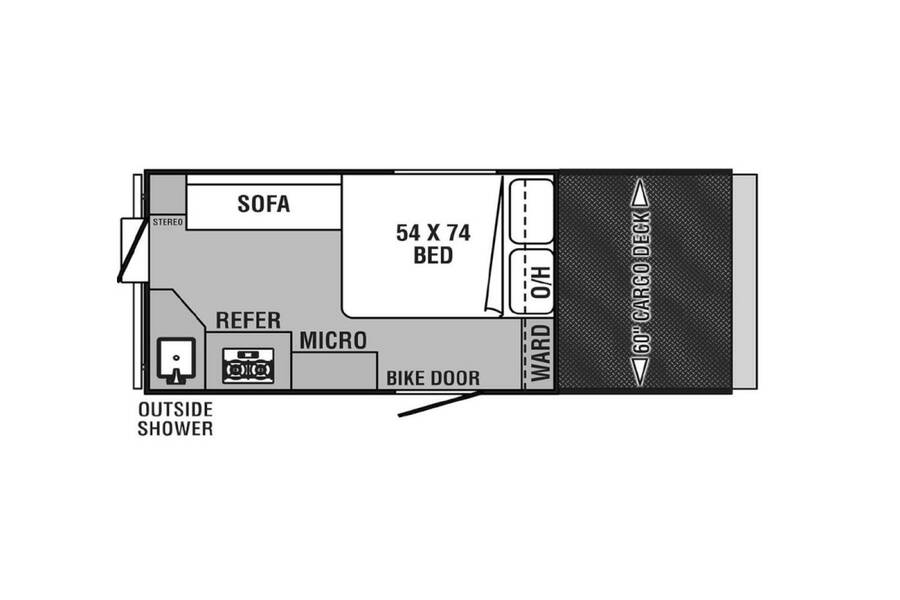 2022 Coachmen V-Trec V4 Folding at Hartleys Auto and RV Center STOCK# 020857RT13 Floor plan Layout Photo