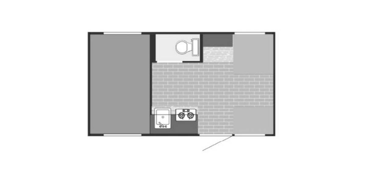 2023 Sunset Park SunRay 149 Travel Trailer at Hartleys Auto and RV Center STOCK# NP009071 Floor plan Layout Photo